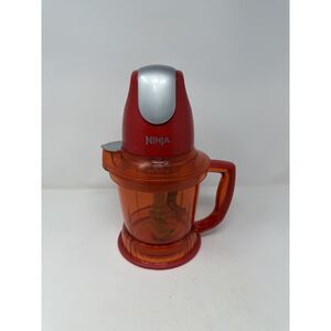 Used Ninja Storm QB751QL Red Food Processor 450W 40 Oz. 5 Cups
